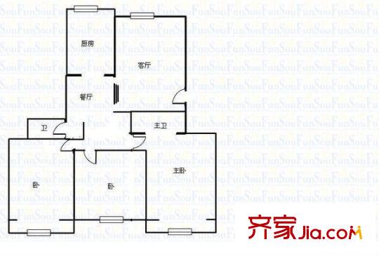 太原 中煤建安七處宿舍 戶型圖