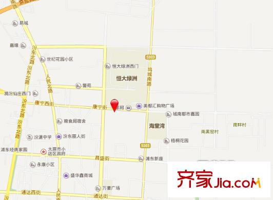 中煤建安七處宿舍交通圖太原  