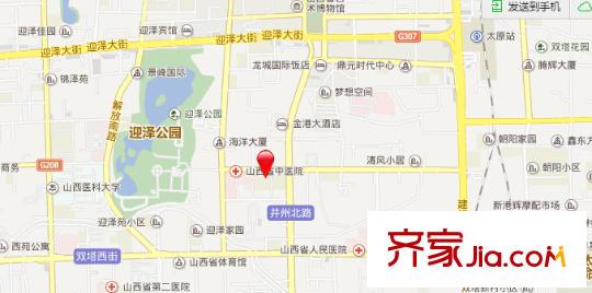 并州西街石油公司宿舍交通圖太原  
