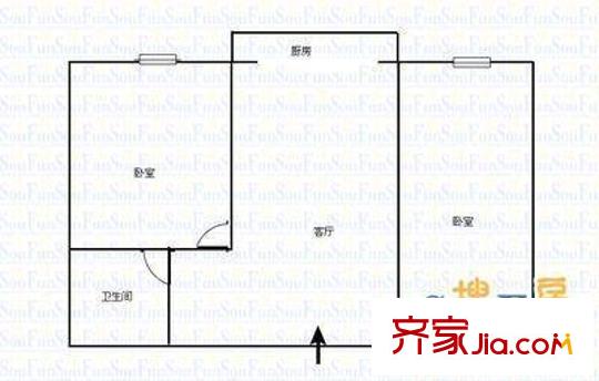 264醫(yī)院戶型圖1 2室