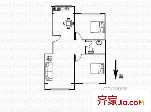 太原 27中宿舍 戶型圖