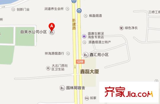 自來(lái)水公司宿舍交通圖太原  