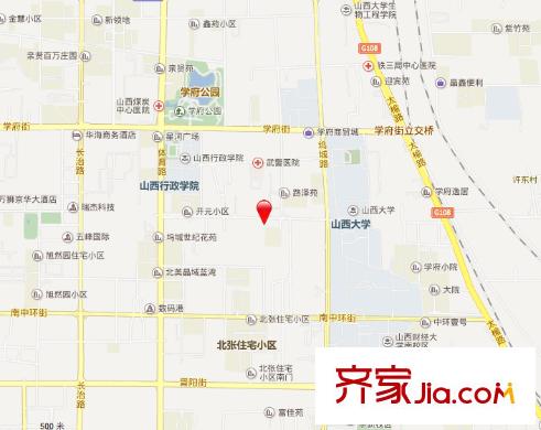 煤干院宿舍交通圖太原  