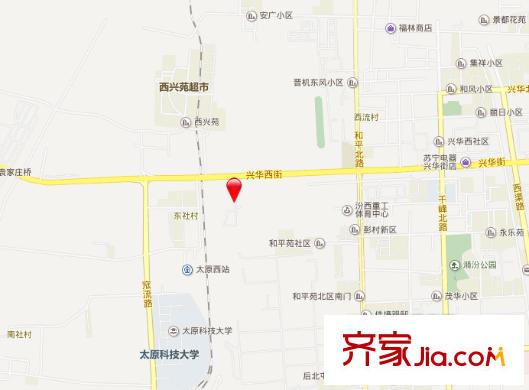 興汾苑交通圖太原  
