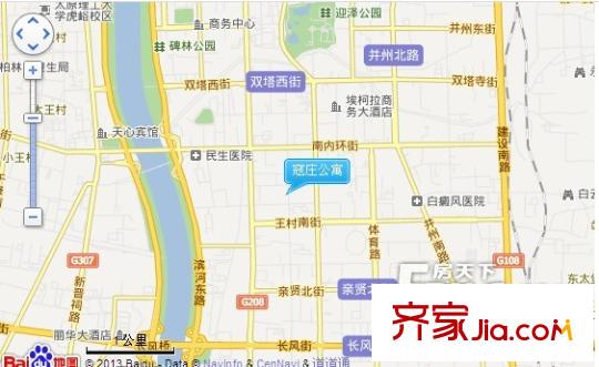 寇莊公寓交通圖太原  