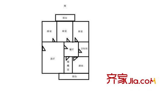 信投小區(qū) 3室 戶型圖