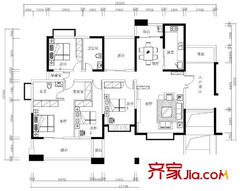 太原 新礦院路農(nóng)行宿舍 戶型圖
