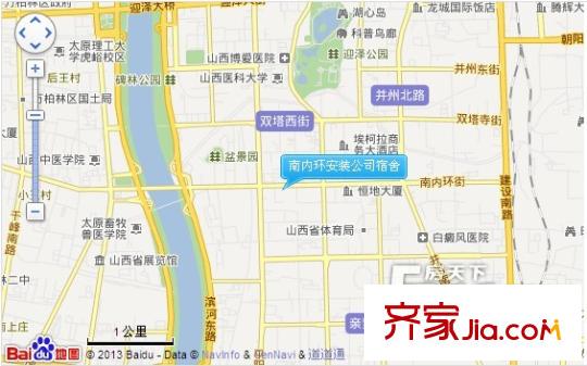 南內(nèi)環(huán)安裝公司宿舍交通圖太原  