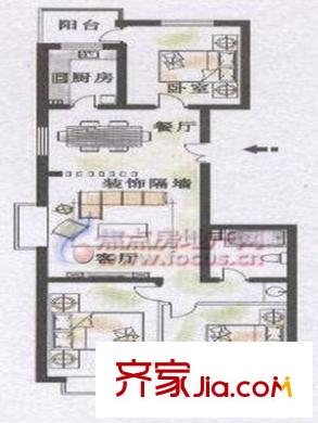太嘉小區(qū) 3室 戶型圖