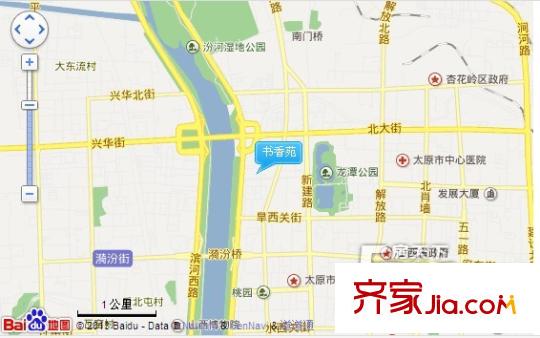 書(shū)香苑交通圖太原  