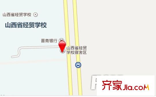 經(jīng)貿(mào)學(xué)校宿舍交通圖太原  