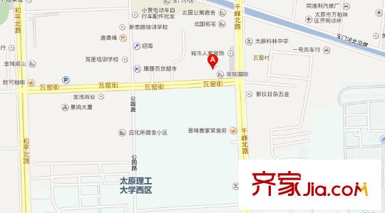 萬柏林區(qū)民政局宿舍交通圖太原  