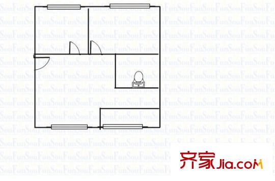 陽光花園 2室 戶型圖