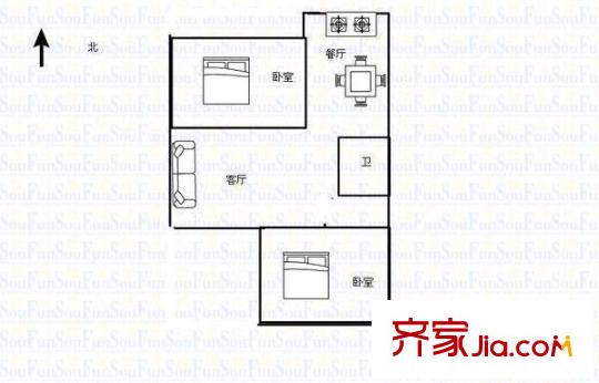 太原 路橋公司宿舍 戶型圖