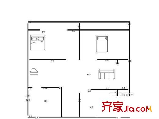 太原 路橋公司宿舍 戶型圖