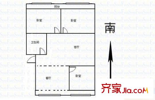 太原 路橋公司宿舍 戶型圖