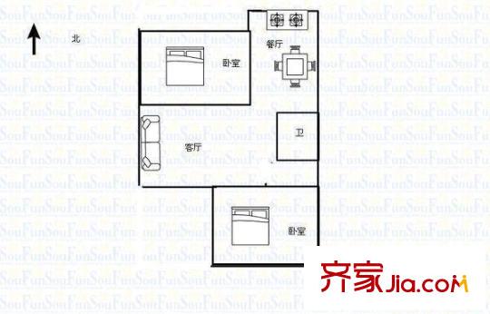 太原 路橋公司宿舍 戶型圖