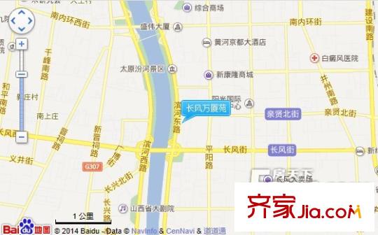 長(zhǎng)風(fēng)萬(wàn)廈苑交通圖太原  