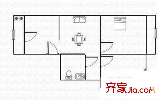 泰和苑 2室 戶型圖