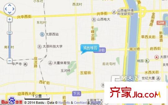 漪鑫雅園交通圖太原  