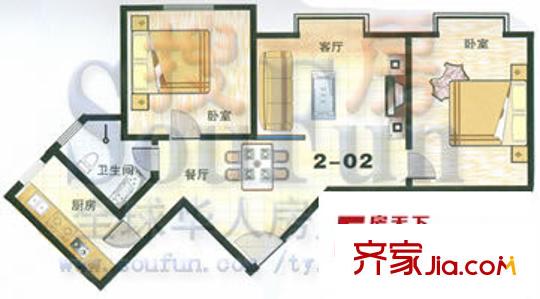太原 銅鑼灣城市福邸 戶型圖