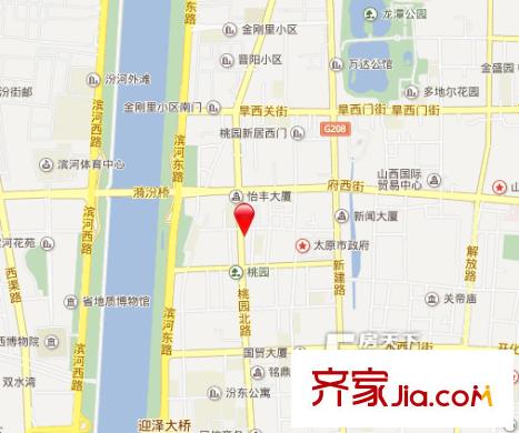 太原日?qǐng)?bào)社宿舍交通圖太原  