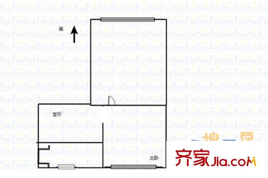 銅鑼灣廣場(chǎng) 2室 戶型圖
