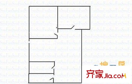 銅鑼灣廣場(chǎng) 2室 戶型圖