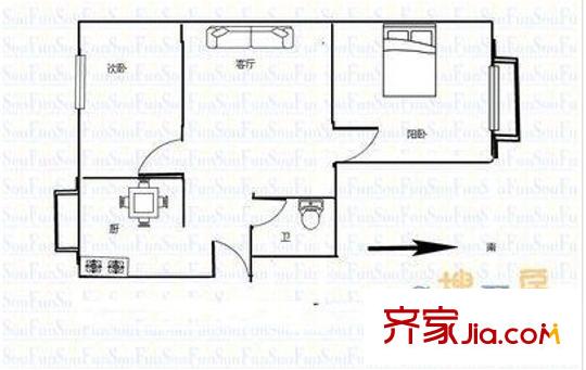太原 山西建筑學院 戶型圖