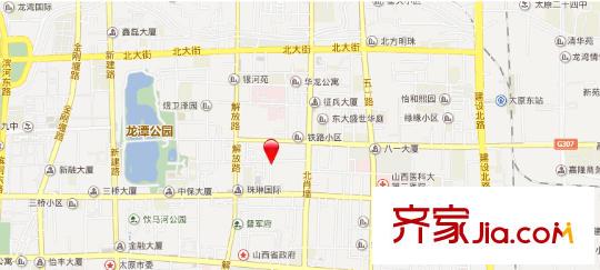 省軍區(qū)第二干休所小區(qū)交通圖太原  