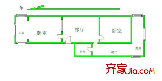 食品三廠宿舍戶型圖食品三廠戶型83平 2室