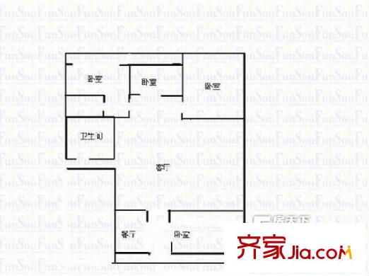 太原 山西省機(jī)電設(shè)計(jì)研究院宿舍 戶(hù)型圖