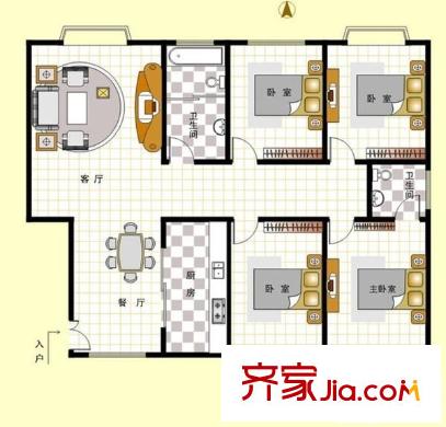 親賢百萬莊園 8室 戶型圖