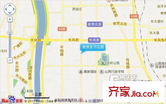 親賢百萬莊園交通圖太原  