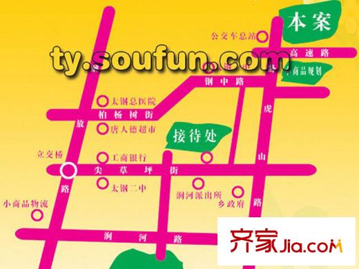 茂園小區(qū)交通圖區(qū)位圖