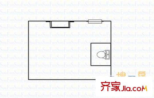 老齡委宿舍區(qū) 3室 戶(hù)型圖