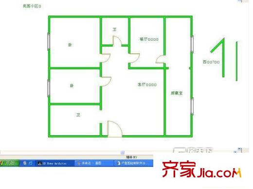 良園戶型圖1 2室