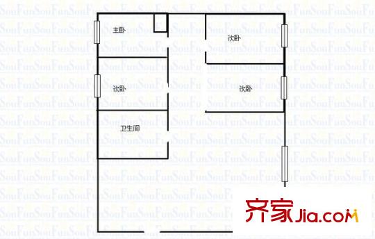 良園 4室 戶型圖