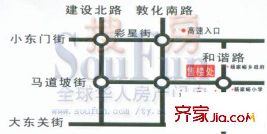 龍福嘉園交通圖