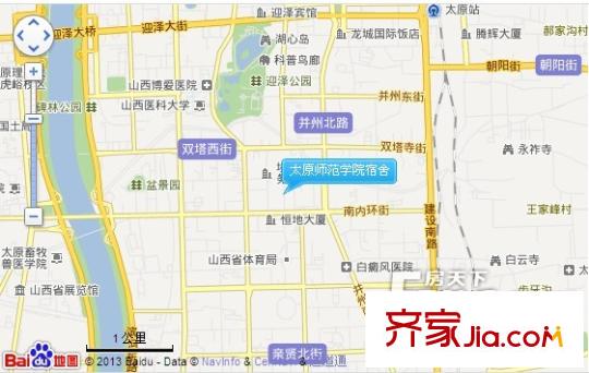 太原師范學院宿舍交通圖太原  