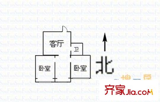 梅園小區(qū) 2室 戶型圖