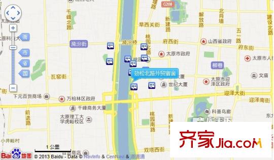 勁松北路外貿宿舍交通圖太原  