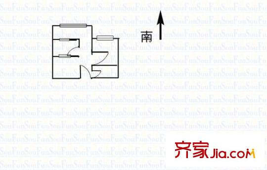 消防隊(duì)宿舍 2室 戶型圖