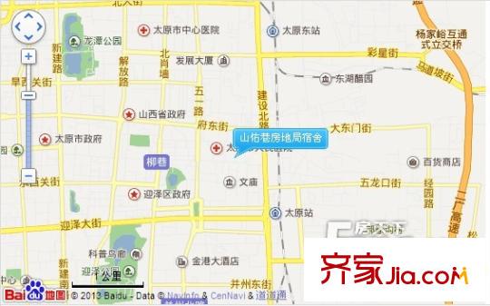 山佑巷房地局宿舍交通圖太原  