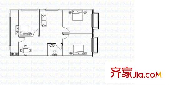 后王小區(qū) 0室 戶型圖