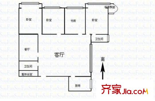 和平南小區(qū)（三益公司宿舍樓） 戶型圖