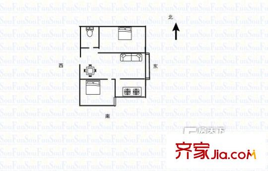 和平南小區(qū)（三益公司宿舍樓） 戶型圖