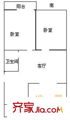 九一小學(xué)宿舍 3室 戶型圖