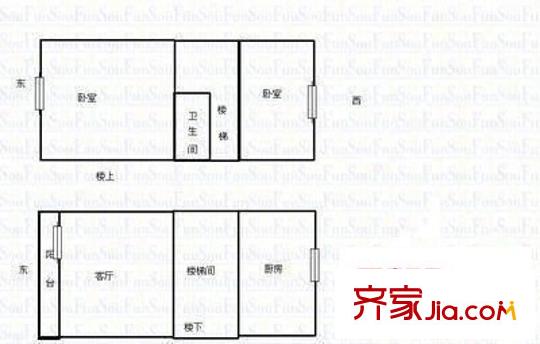 君臨大廈 3室 戶型圖