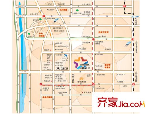 萬豪新天地交通圖區(qū)位圖